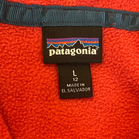 Patagonia Kids Full Zip Up Fleece Hooded Jacket - Picture 6 of 7